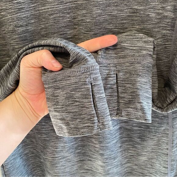 Title none grace long sleeve tee in gray medium performance shirt - Picture 4 of 9